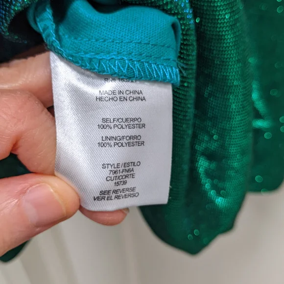 Sparkling Green Dress - Picture 8 of 10